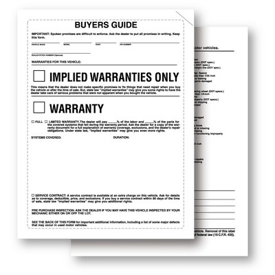 PAPER-BAK™ Buyers Guide (Implied/English)