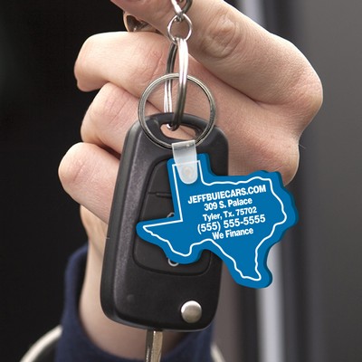 Custom Soft Vinyl Key Fob w/ 1" Key Ring (Full Color/2 Side)