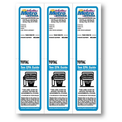 Full Color Custom Paper-Bak™ LASER-FORMS™ (3 Up Per Sheet 2¾"x11")